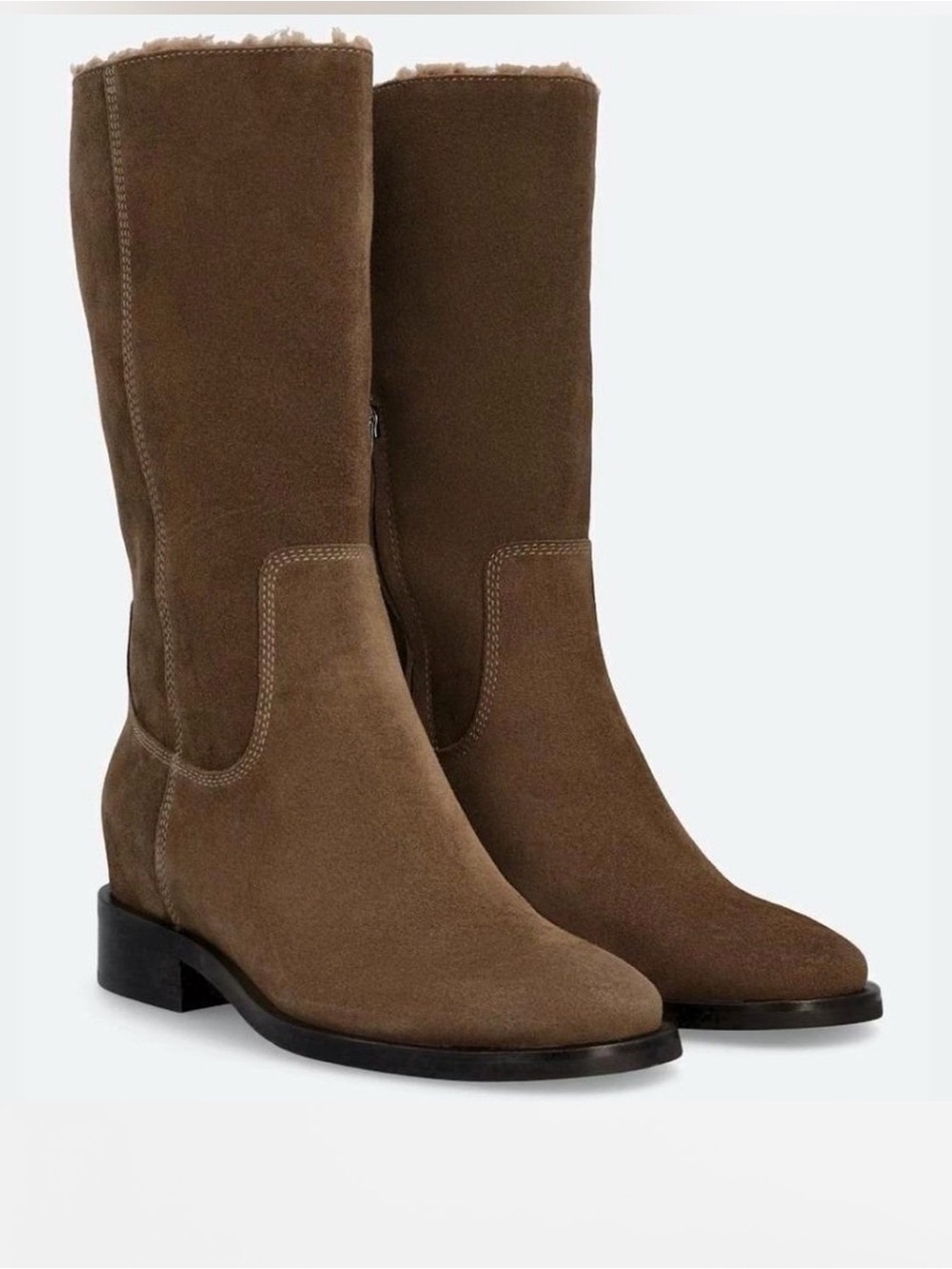 Dolce Vita Kedra Tall Suede Winter Boots - Brown